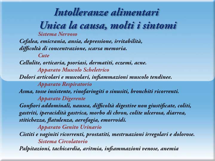 Linea - Intolleranze alimentari